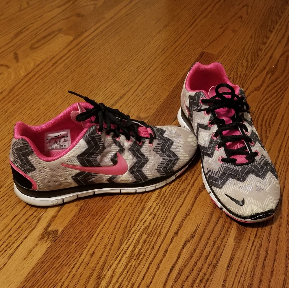 Nike TR Fit 3 Women's Shoes Pink Gray 8.5